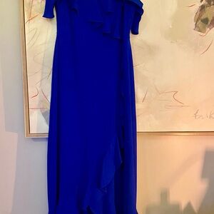 Maggy London Royal Blue One Shoulder Dress